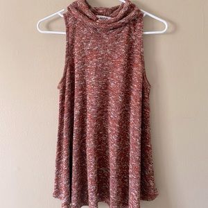 Slouchy Neck Sleeveless Blouse